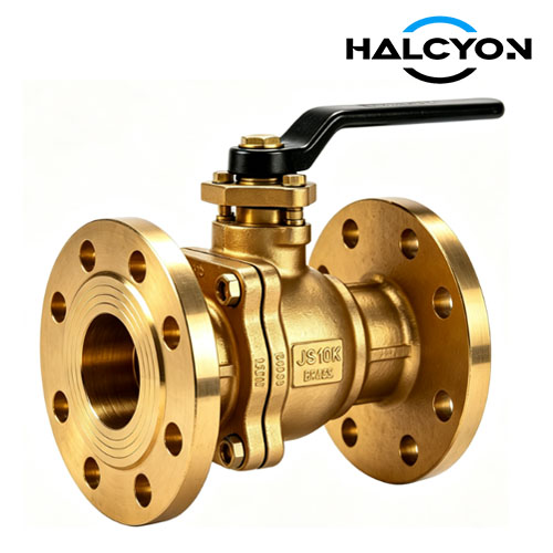 JIS 10K Cast Bronze 2 - way Ball Valve